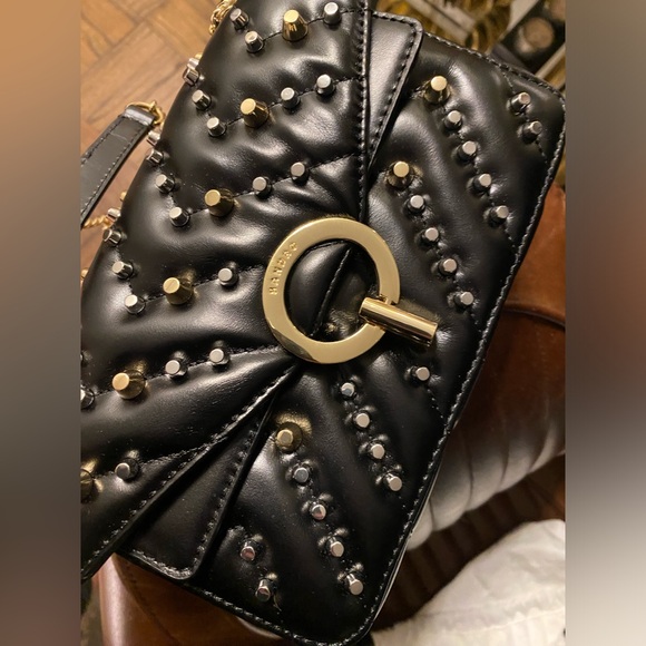 Sandro Crossbody studded leather Yza bag - Picture 8 of 14